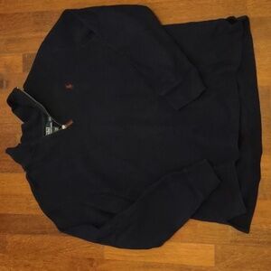 Men's navy Polo by Ralph Lauren zipper collar sweater